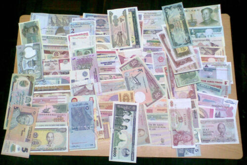 SET 100 PCS DIFFERENT WORLD NOTES UNC PAPER POLYMER in Coins & Paper Money, Paper Money: World, Collections, Lots | eBay