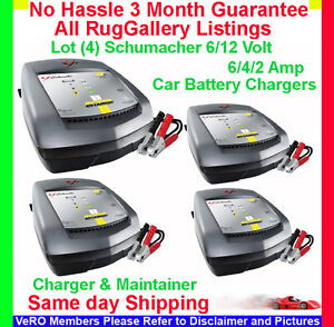  Battery Charging Amps on Set 4 Schumacher 6 Amp 6 12 V Automatic Car Truck Battery Charger
