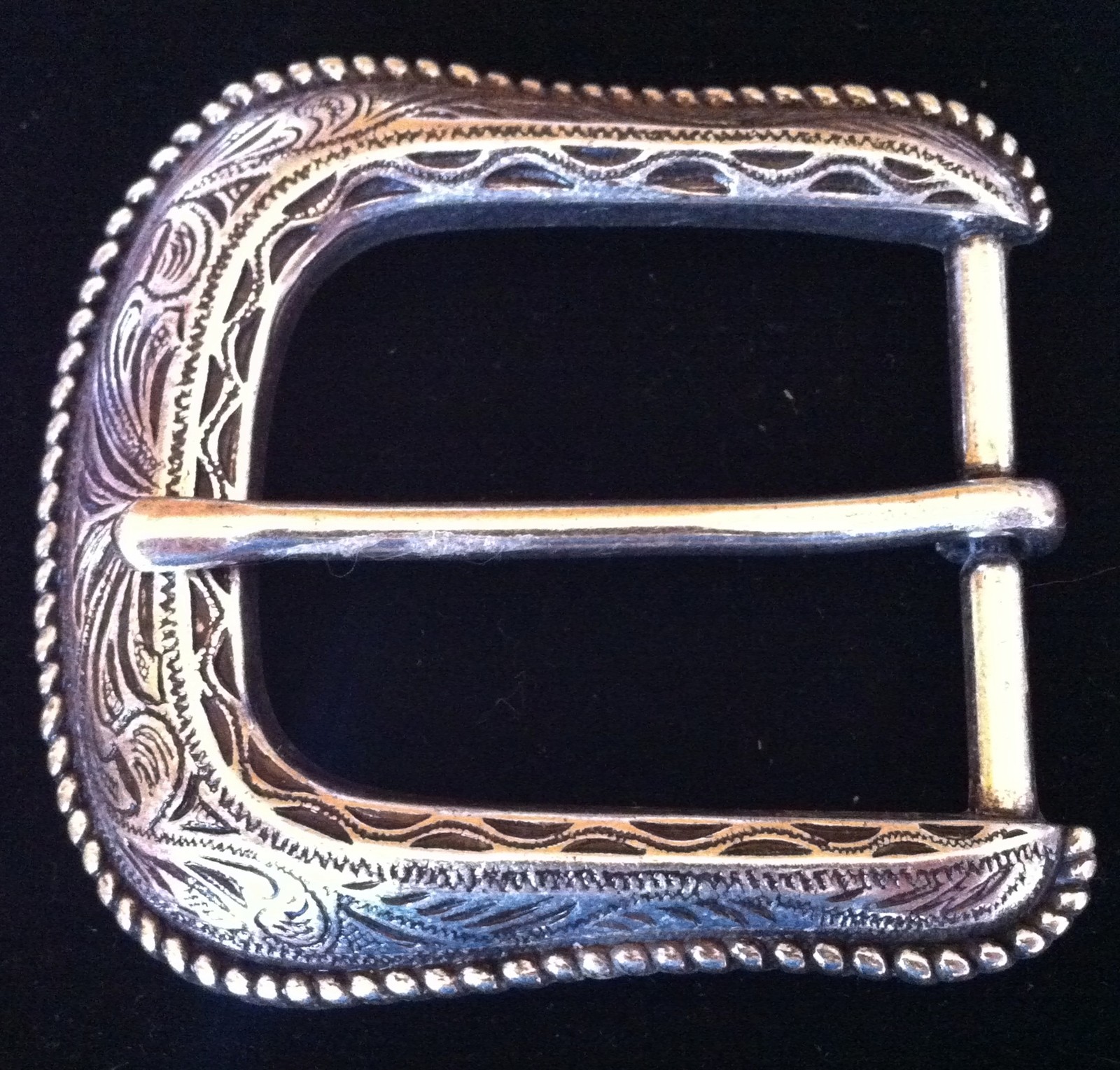 SIMPLE ANTIQUE SILVER WESTERN COWBOY COWGIRL RODEO BELT BUCKLE BOUCLE CEINTURE | eBay