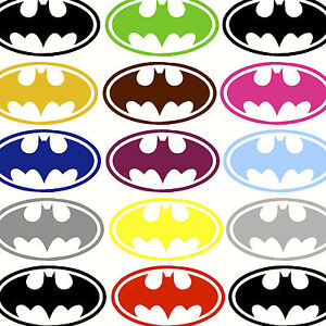 Childrenstickers on Bat Man Logo Childrens Wall Art Stickers Transfer Stencil Decal   Ebay