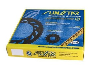 Kit catena corona pignone honda transalp 650 #3