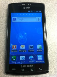 Samsung Galaxy S Captivate SGH-I897 Black AT&T Unlocked Good Condition