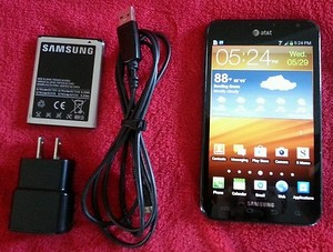 Samsung SGH-I717 * Galaxy NOTE * Condition: 4 / 10 Blue AT&T Android SmartPhone