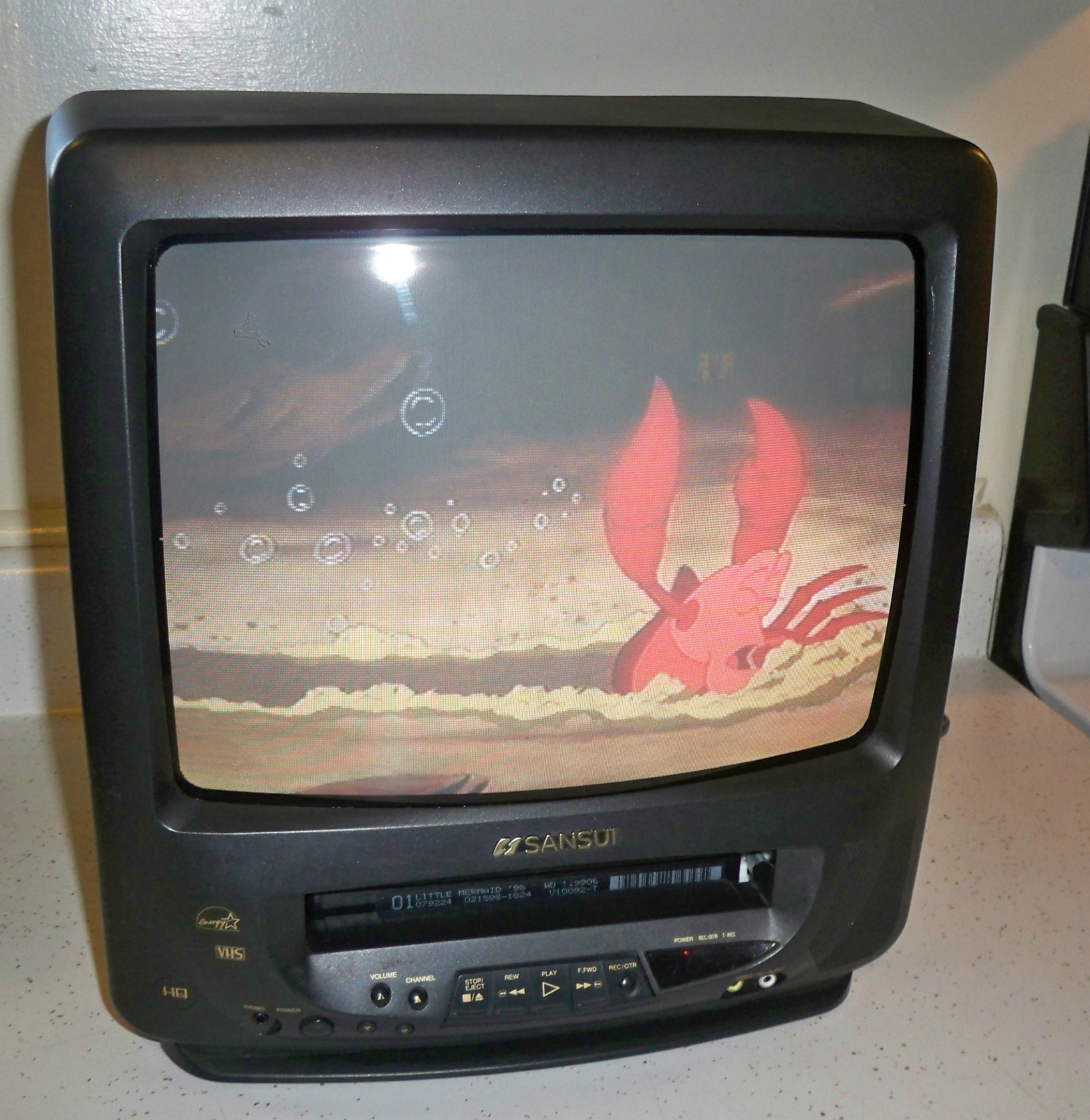 Sansui COM311ADB 13" CRT TV VCR Combo Video Cassette Recorder