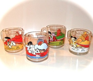 MINT 1978 Glass  Vintage Coffee Garfield cups vintage mcdonalds Hocking Cups McDonalds Anchor