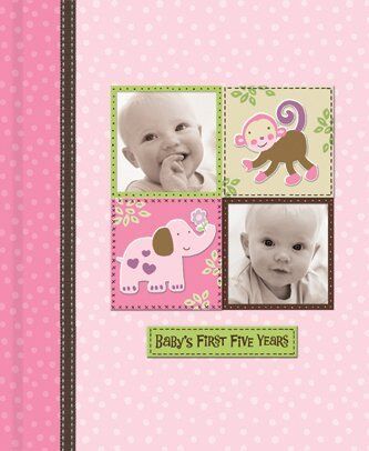 Silly Monkey Baby Girl First Five Years Keepsake Record Book with Storage Box in Baby, Keepsakes & Baby Announcements, Baby Books & Albums | eBay