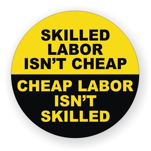 ... Isn'T Cheap Hard Hat Decal Stickers Vinyl Label Funny Joke | eBay