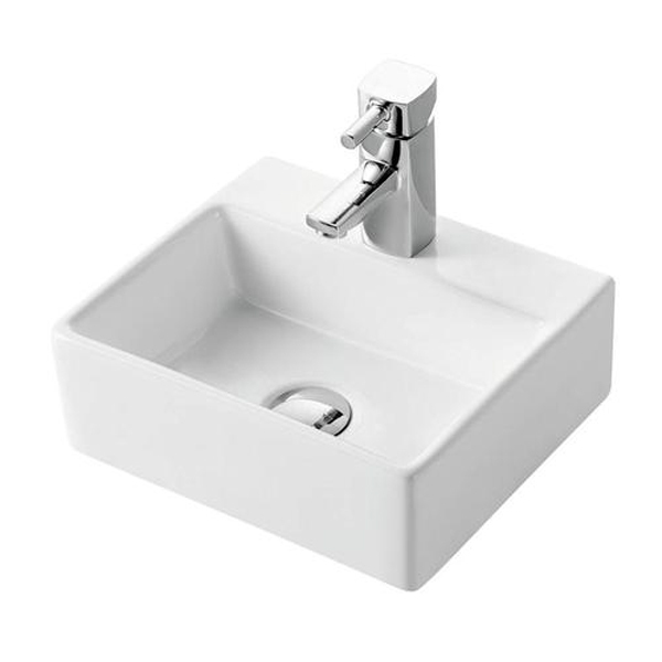 Small Compact Mini Tiny Bathroom Cloakroom Basin Sink Wall Hung Square ...
