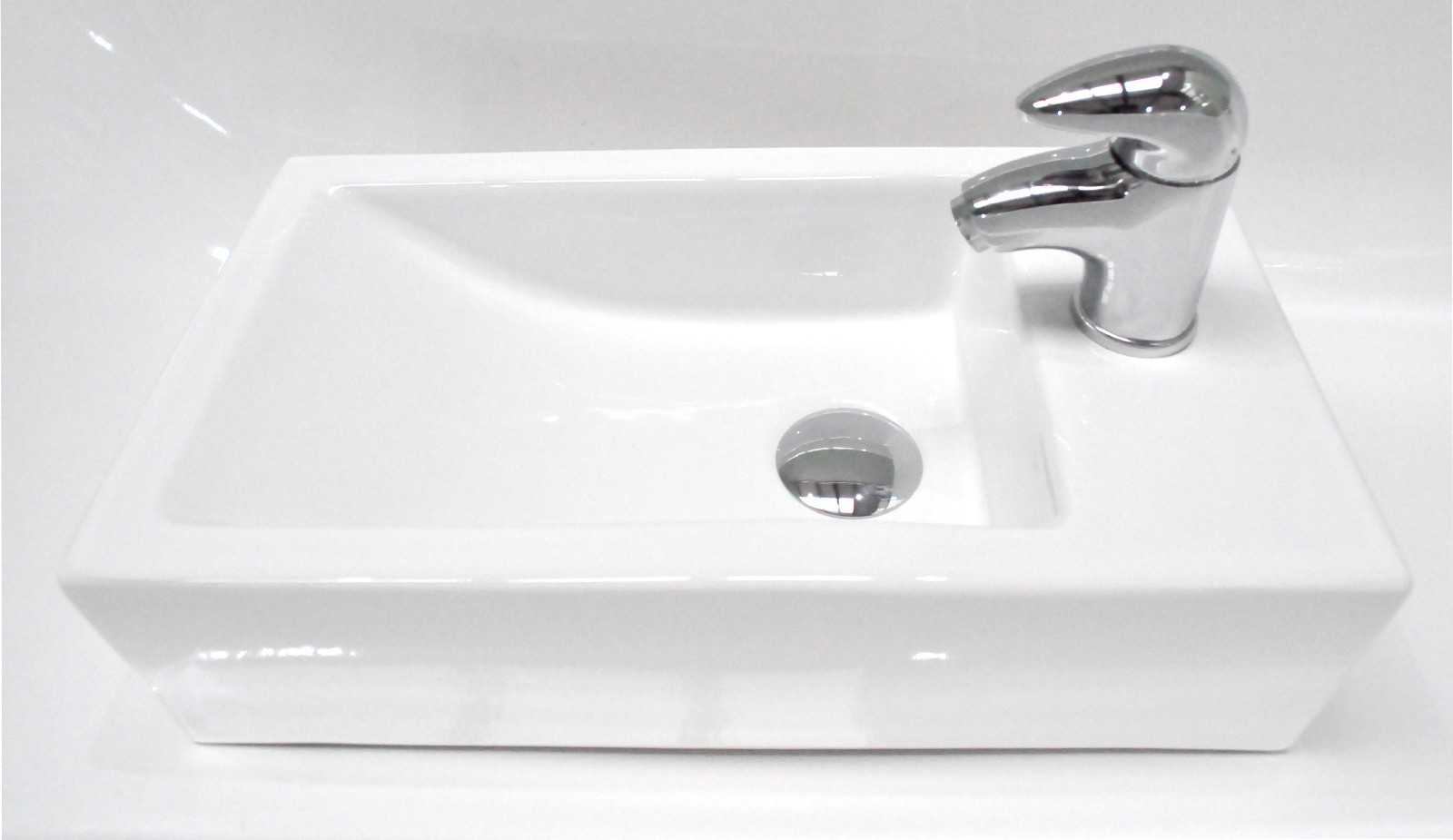 Details about Compact Square Rectangle Cloakroom Basin Bathroom Sink ...