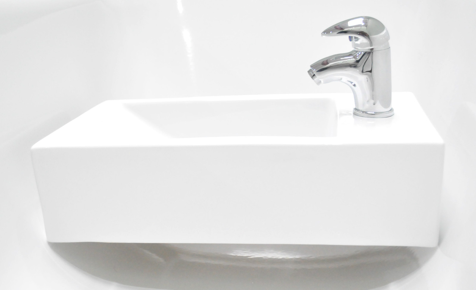 ... Rectangle Cloakroom Basin Bathroom Sink Wall Hung 450 X 260 eBay
