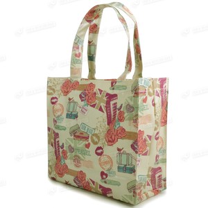 Fashion OIL CLOTH SHOPPER TOTE BAG â™¥ OILCLOTH Colourful Pattern ...