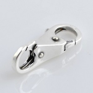 ... sterling silver DOUBLE LOCK Lobster Clasp for European bracelet chain