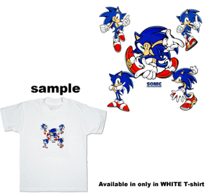 Sonic the Hedgehog All Pose Adult UNISEX T-Shirt. Click to view larger image Sonic the Hedgehog All Pose Adult UNISEX T-Shirt. Click to view larger image