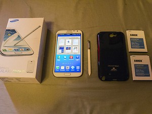 Sprint Samsung Galaxy Note II BAD ESN. With Extras 