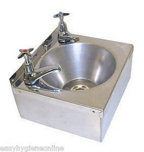 Stainless Steel HAND WASH BASIN Sink + TAPS & Waste Inc eBay