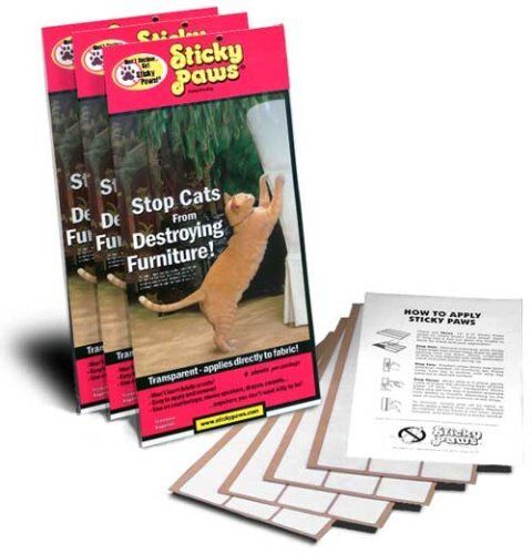 Sticky Paws Furniture strips x24 Stop cats from destroying furniture, carpet, in Pet Supplies, Cat Supplies, Furniture & Scratchers | eBay