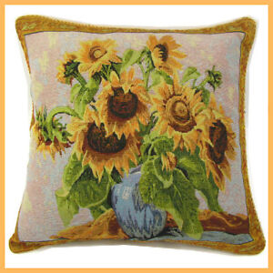 Sunflower Home Decor Cotton Blend Yarn Throw Pillow Case Cushion ...