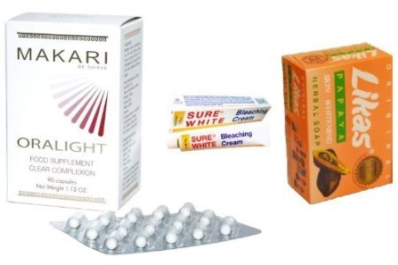 -Weiß Bleichcreme 50g + Pillen ORALIGHT + Likas Papaya Soap | eBay