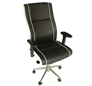High Chairs on Synthetic Leather High Back Executive Office Computer Desk Chair Black