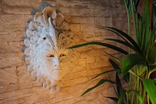 wohnzimmer deko gold: Bronze Gold Steinfigur Wohndeko Wanddeko Garten Wohnzimmer Deko wohnzimmer deko gold: Bronze Gold Steinfigur Wohndeko Wanddeko Garten Wohnzimmer Deko
