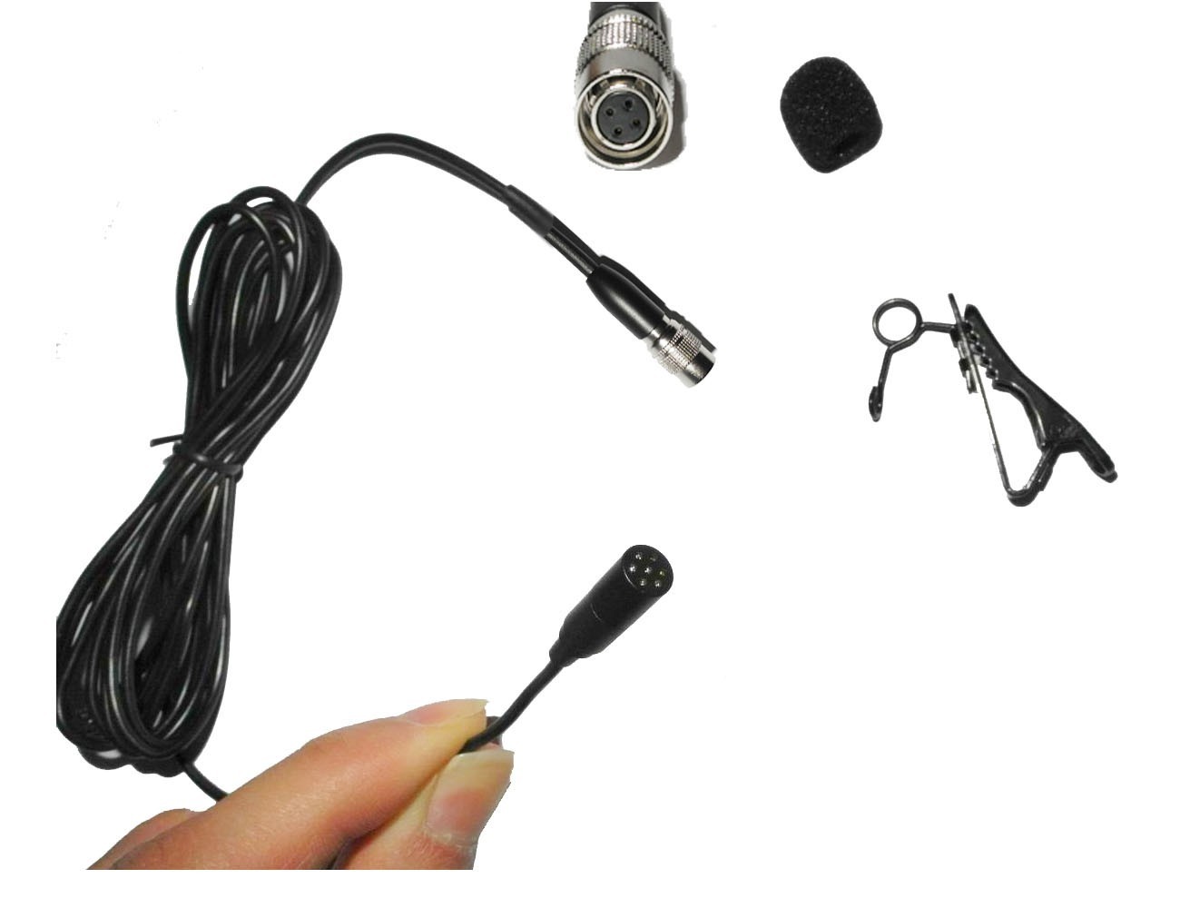 MKE2 Mini Lavalier Lapel Mic ClipOn Microphone For Audio Technica Wireless