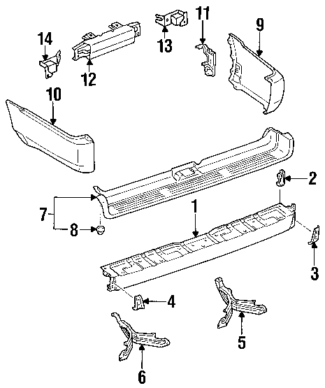 2001 Toyota 4runner rear bumper replacement