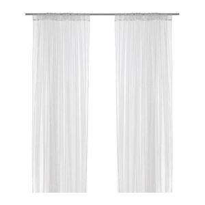... IKEA Lill Sheer Curtains Four 110 034 X98 034 Panels Bed Canopy | eBay
