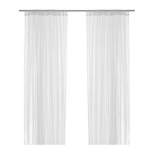 ... IKEA Lill Sheer Curtains Four 110 034 X98 034 Panels Bed Canopy | eBay