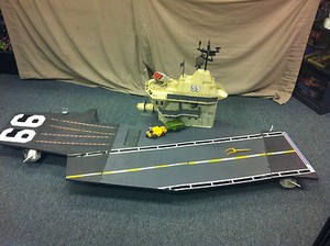  Aircraft Carrier on Vintage 1980 S 3 3 4 Gi Joe Uss Flagg Aircraft Carrier W Admiral Keel