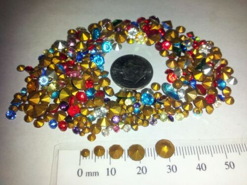 VINTAGE LOT OF RHINESTONES CRAFTERS REPAIR LOOSE 50, 200 OR 500 COUNT LOTS in Jewelry & Watches, Loose Beads, Rhinestones | eBay