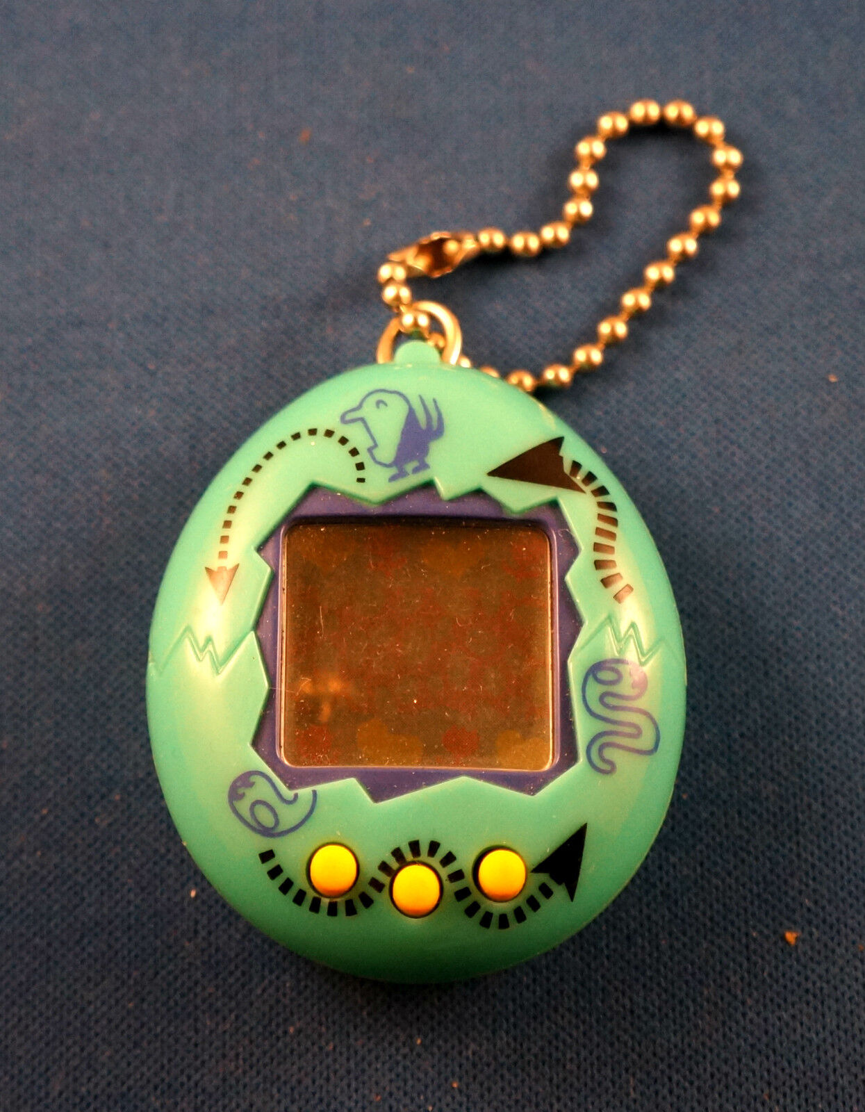 VIRTUAL PET ELECTRONIC HANDHELD KEYCHAIN GAME ANIMAL KEY CHAIN RING GREEN TOY | eBay