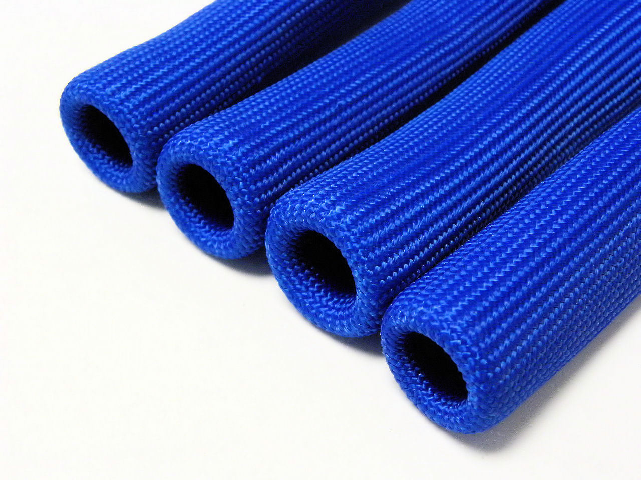 8 BLUE 1200° SPARK PLUG WIRE BOOTS HEAT SHIELD PROTECTOR SLEEVE SBC BBC