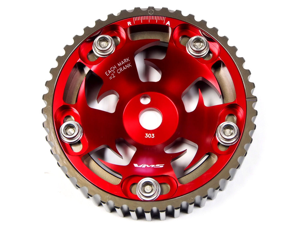 VMS CAM GEAR MITSUBISHI MIRAGE LS 1.8L 1.8 SOHC TECHNICA RED ADJUSTABLE