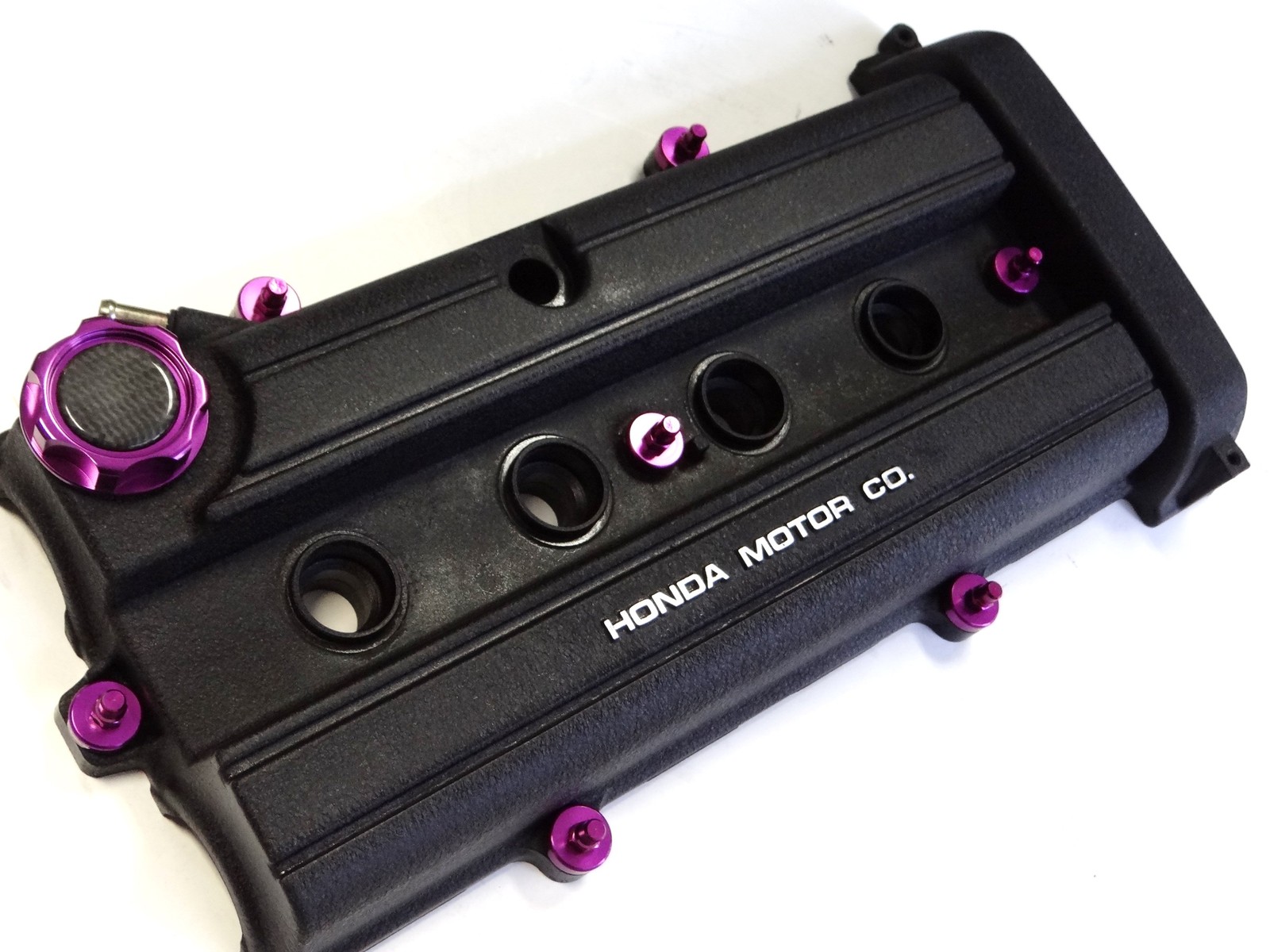 VMS PURPLE ENGINE DRESS UP KIT B20 BILLET VALVE COVER WASHER SEALS NUTS