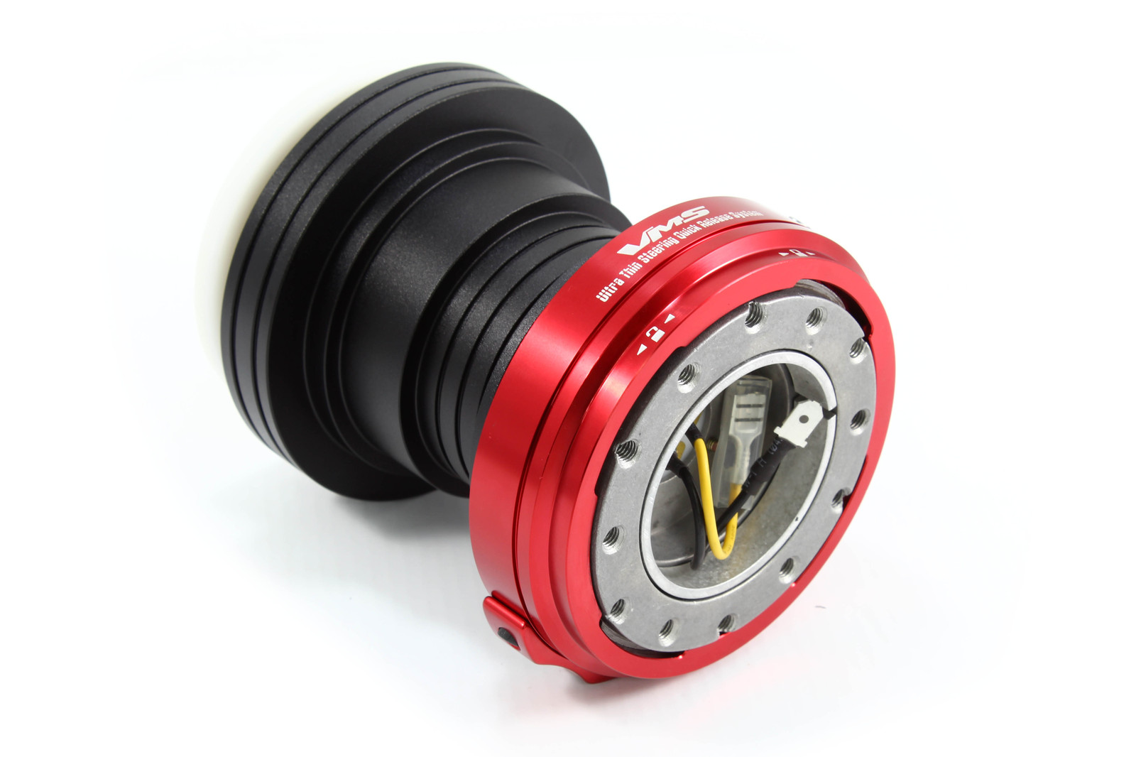 VMS RACING 9600 HONDA CIVIC STEERING WHEEL HUB RED QUICK RELEASE COMBO