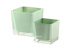 Vase 2 tlg Set Blumentopf Leuchter Übertopf Deko ...