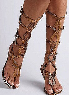 Victorias Secret Colin Stuart Convertible Knee High Gladiator Sandal ...