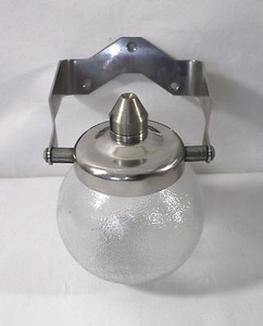 Vintage 1950s Bathroom wall mounted Chrome & Glass ball style Soap