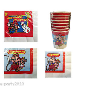 Super Mario Birthday Party Supplies on Vintage Super Mario Brothers Nintendo Birthday Party Supplies Pick 1