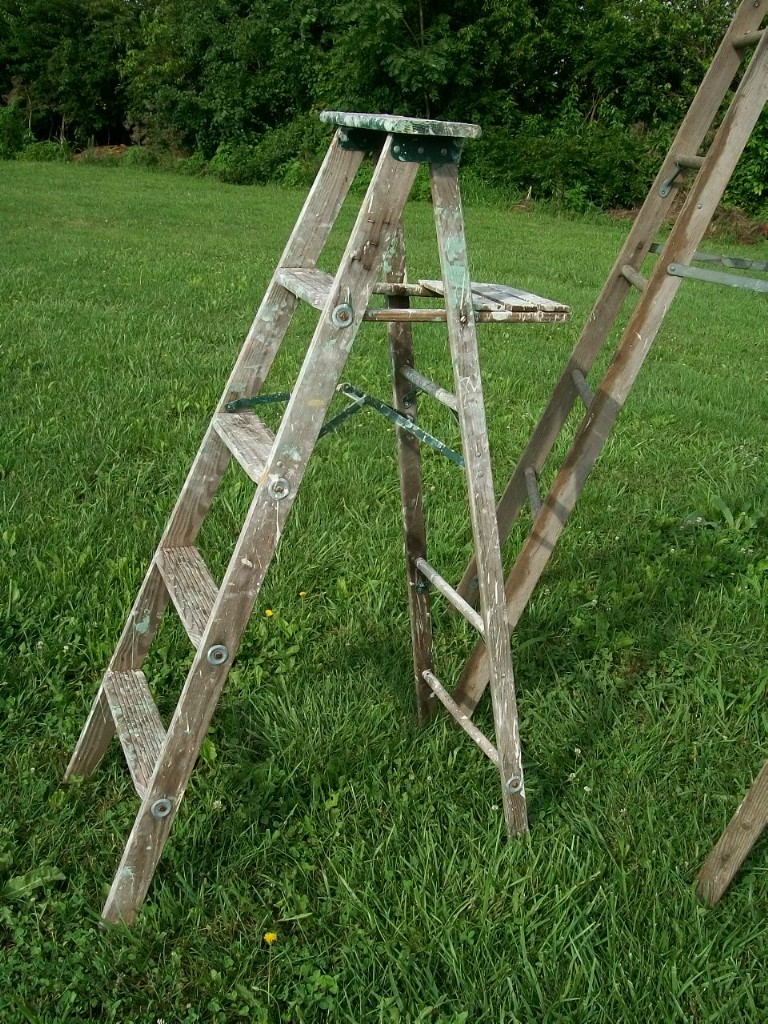 Ladder Vintage Wood Step for sale in Summerfield
