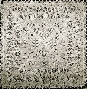 Vintage Knitting pattern-how to make shetland lace cobweb baby christening sh...