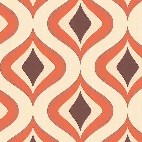 Retro Tapete Orange Braun : Vlies-Tapete-Retro-Muster-70er-Jahre-beige-braun-orange-modern-Graham Retro Tapete Orange Braun : Vlies-Tapete-Retro-Muster-70er-Jahre-beige-braun-orange-modern-Graham