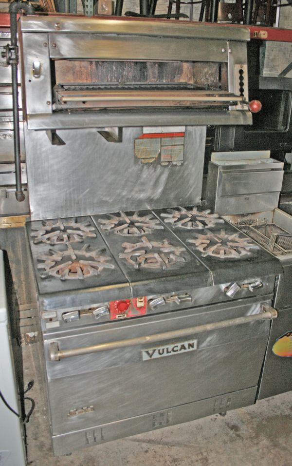 vulcan 8 burner range for sale