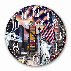 Kitchen Remodeling  York on Design Big Apple New York Modern Kitchen Clock Round Shape New   Ebay