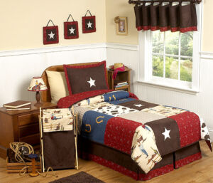Twin Size Bedspreads on Horse Cowboy Kids Twin Size Bed Bedding Comforter Set For Boy Bedroom
