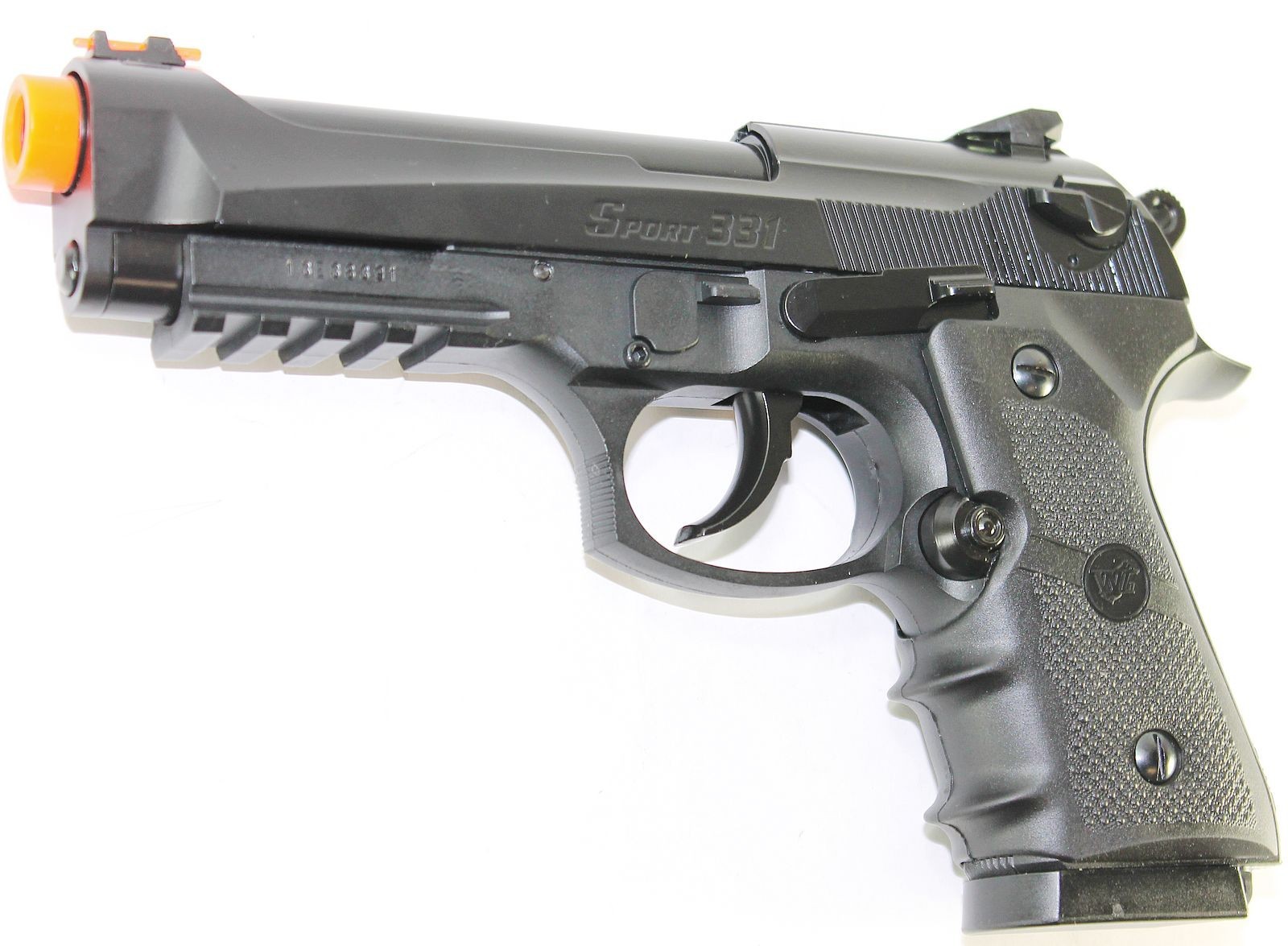 WG Co2 Gas Airsoft Pistol Gun M9 Metal Blowback 450 FPS Full Size Black