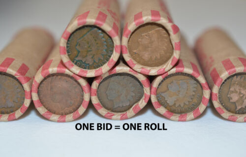 WHEAT PENNY SHOTGUN ROLL W/ INDIAN HEAD CENT ENDS UNSEARCHED OLD USA COINS LOT in Coins & Paper Money, Coins: US, Collections, Lots | eBay