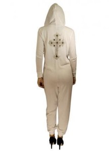 Details zu WHITE CELEBRITY GOLD SEQUIN CROSS JUMPSUIT ONESIE ALL IN ...
