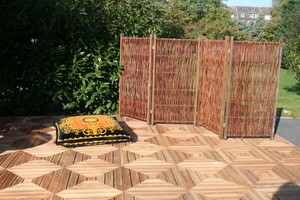 Weiden-Paravent für den Sichtschutz im Garten oder der ...