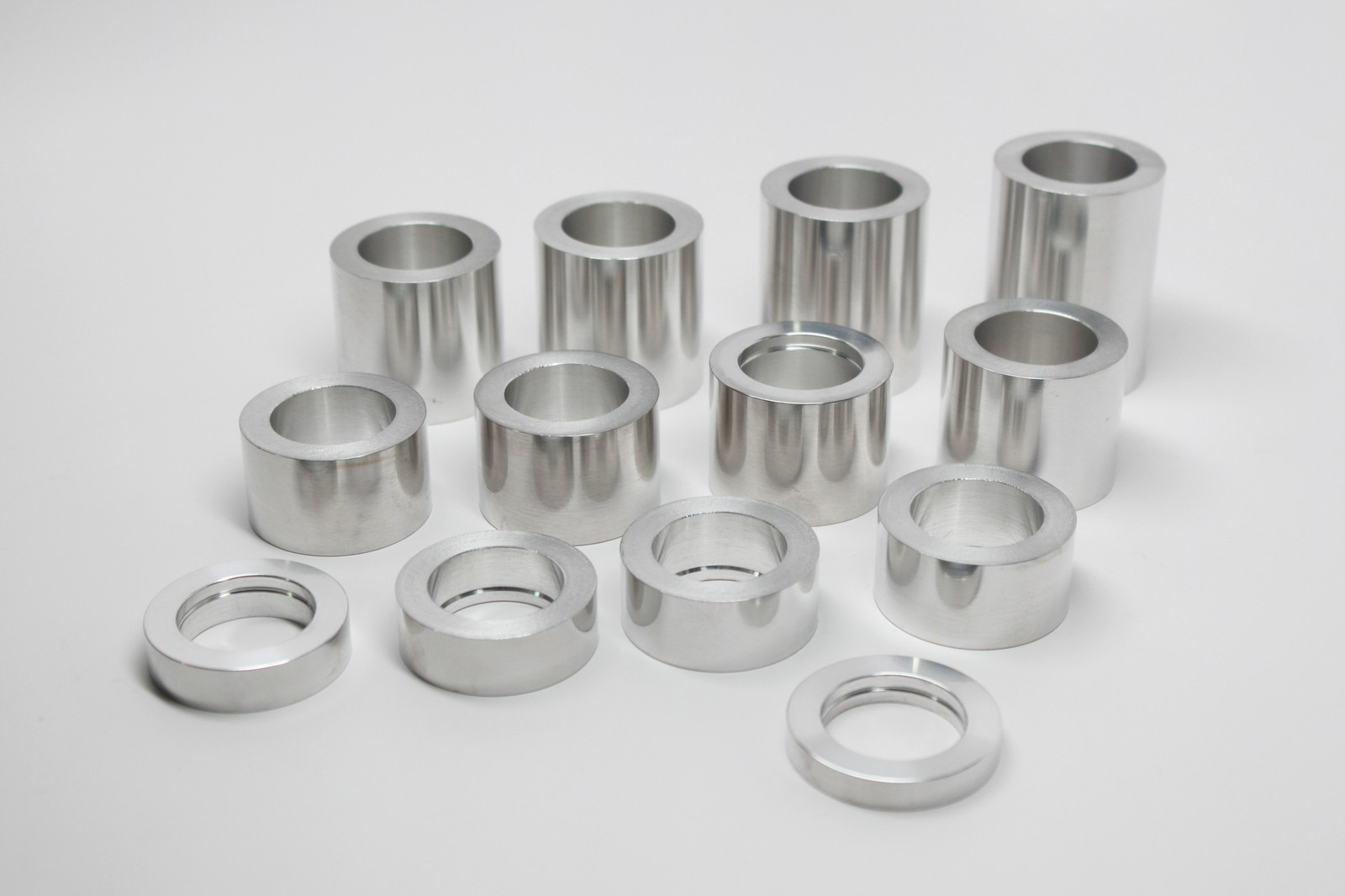 Wheel Axle Spacer Kit 25 mm ID 1 1/2" OD Harley Custom 13 Spacers Polished eBay